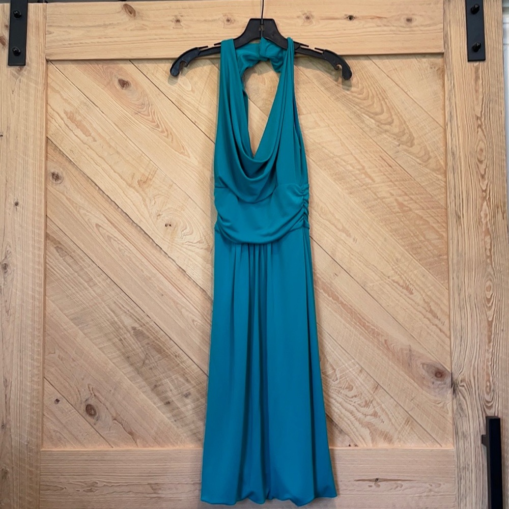 Nicole Miller turquoise dress